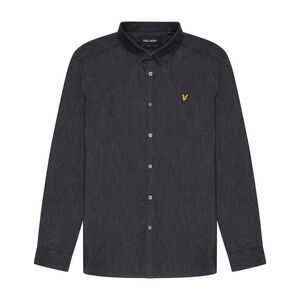 Lyle & Scott Mens Denim Button-Down Shirt / Black